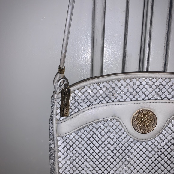 1960s Whiting and Davis white sequin beaded purse - Picture 8 of 11